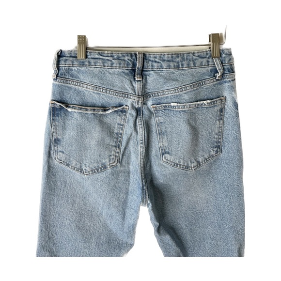 FLATTERING ZARA SIZE 6 high waisted blue jeans - Picture 4 of 4